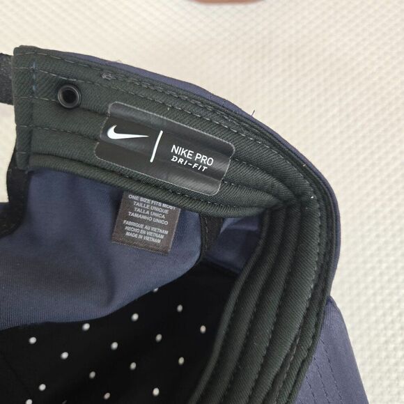 Nike Pro Golf Hat Dri-Fit Adjustable Strap Navy Blue Unisex One Size - Picture 5 of 6
